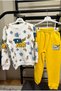 Tom&Jerry Printed Boys' Sleepwear Winter Tracksuit Cotton 3 Yarn Fleece-Lined - 3