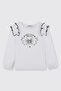 Baby Girl Long Sleeve White T-Shirt