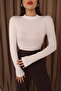 Women's Long Sleeve Half Fishing Lycra Combed Cotton Bodysuit - 2