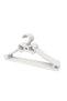 Children's Clothes Hanger Baby Hanger Heart Hanger 36 Pieces Plastic White Color - 2