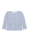 Patachou Newborn Button Detailed Blue Cardigan