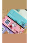 Kawaii luxury 3-compartment pencil case with calculator, sharpener, and pen holder - perfect for school students - 8