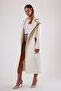 White Genuine Leather Detailed Cashmere Coat - 2