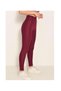 Diver Fabric Burgundy Leggings - 3