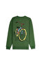Bicycle Regular Yeşil Sweatshirt - 4