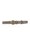 100% Genuine Leather, 4 cm Gray Suede Women's Belt with Gold Buckle; Jeans, Sports Belt=Suede.26.Grey - 3