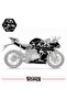 ملصق تزيين لدراجة CFMOTO 250SR، طقم جاهز لتزيين المحرك بتصميم البرق - 2