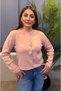 Pink Silver Button Cardigan - 2