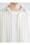 Regular Fit Long Sleeve Striped Men's Shirt - 3