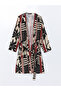 Nevavm Shawl Collar Patterned Oversize Women's Kimono with a Difference - 5