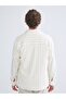 Regular Fit Long Sleeve Striped Men's Shirt - 4