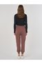 Lace-Up Jogger Pants Brown - 4