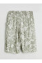 Floral Women's Shorts with Elastic Waist - 8