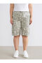 Floral Women's Shorts with Elastic Waist - 6