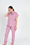 Luxury Stretch Fabric Scrubs Nurse and Doctor Uniform Set Hospital Uniform Dusty Rose - 2