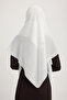 A2801 Large Chiffon Scarf 120X120 - White - 3