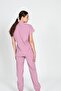 Luxury Stretch Fabric Scrubs Nurse and Doctor Uniform Set Hospital Uniform Dusty Rose - 4