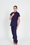 Luxury Stretch Fabric Scrubs Nurse and Doctor Uniform Set Hospital Uniform Purple - 2