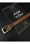 Antique Square Gold Buckle Women's Trouser Belt, Coat Belt, Dress Belt, Shirt Belt - 2