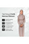 One-Piece Children's Prayer Dress with Practical Headscarf, Ages 8-12 - Mink - 4