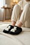 Women's Casual Slippers Plush Woolen Fur Slippers Guest Dowry Bundle Bride House Slippers - 3