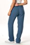 Elastic Waist Multi Double Pocket Muslin Women'S/Men's Unisex Summer Trousers Indigo Indg - 6