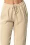 Elastic Waist Multi Double Pocket Muslin Women'S/Men's Unisex Summer Trousers Mink Vzn - 7