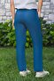 Elastic Waist Multi Double Pocket Muslin Women'S/Men's Unisex Summer Trousers Indigo Indg - 2