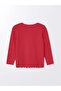 Lcw Kids Red Crew Neck Basic Girls' T-Shirt - 2