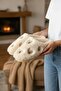 Women's Casual Slippers Plush Woolen Fur Slippers Guest Dowry Bundle Bride House Slippers - 2