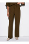 72195 Elastic Waist Casual Pants-Green - 5
