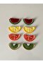 Knitted Fruit Motif Appliques - Watermelon, Kiwi, Lemon, Orange (Pack of 8) 5X3Cm - 4