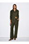72164 Elastic Waist Suede Trousers-Çağla