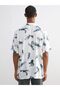 Lcw Vision Regular Fit Resort Collar Short Sleeve Patterned Viscose Men's Shirt - 4
