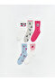 Lcw Kids Ecru Patterned Girl's Socks 5-Piece