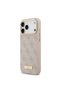 iPhone 17 Pro Max Compatible Case Licensed M-Safeli 4g Patterned Pu Metal Plate Classic Logo Pink - 2