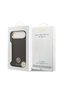 iPhone 17 Air Compatible Case Licensed M-Safeli Grained Writing and Stone 4g Logo Cover Brown - 8