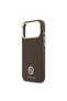 iPhone 17 Pro Max Compatible Case Licensed M-Safeli Grained Writing and Stone 4g Logo Brown - 6