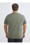 Plus Size Crew Neck Combed Cotton Men's T-Shirt - 4