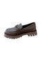 D25Ka-3235 Women's Genuine Leather Buckle Loafer Daily Casual Shoes - 3