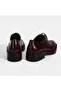 Women's Burgundy Lace-Up Classic Leather Shoes - 8