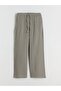 Lcwaikiki Classic Elastic Waist Textured Muslin Women's Trousers - 5