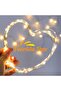 33ft 100 LED Silver Wire Battery-Operated String Lights (Warm White) - 7
