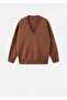 V-neck thin knitwear sweater - 3