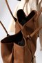 Tan Women's Large Size Nubuck Bag Shoulder Bag and Handbag - 8