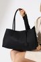 Black Women's Large Size Nubuck Bag Shoulder Bag and Handbag - 7
