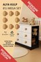 Alya Kulp (8 Pieces) Furniture Cabinet Drawer Room Chiffonier Young and Children's Room Handle