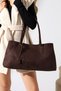 Brown Women's Large Size Nubuck Bag Shoulder Bag and Handbag - 7