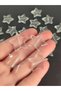 25mm Acrylic Transparent Star Pendant, Suitable for Bracelet and Hobby Design 20 Pieces