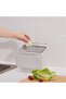 SKOLÄST Waste bin for cabinet with door, light grey - 4